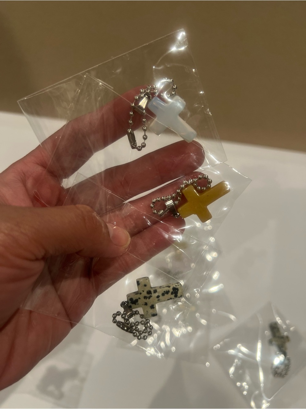NWOT 8 pc lot Cross Pendant Keychain, Bag charm bundle